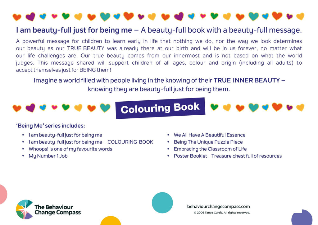 Book 2 – I Am Beauty-full Just for Being Me – Creative Colouring Book