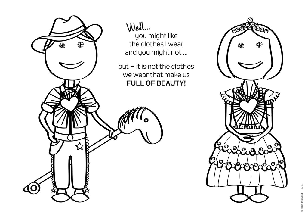 Book 2 – I Am Beauty-full Just for Being Me – Creative Colouring Book