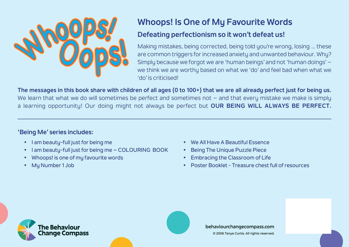 Book 3 – Whoops! … Is One of My Favourite Words
