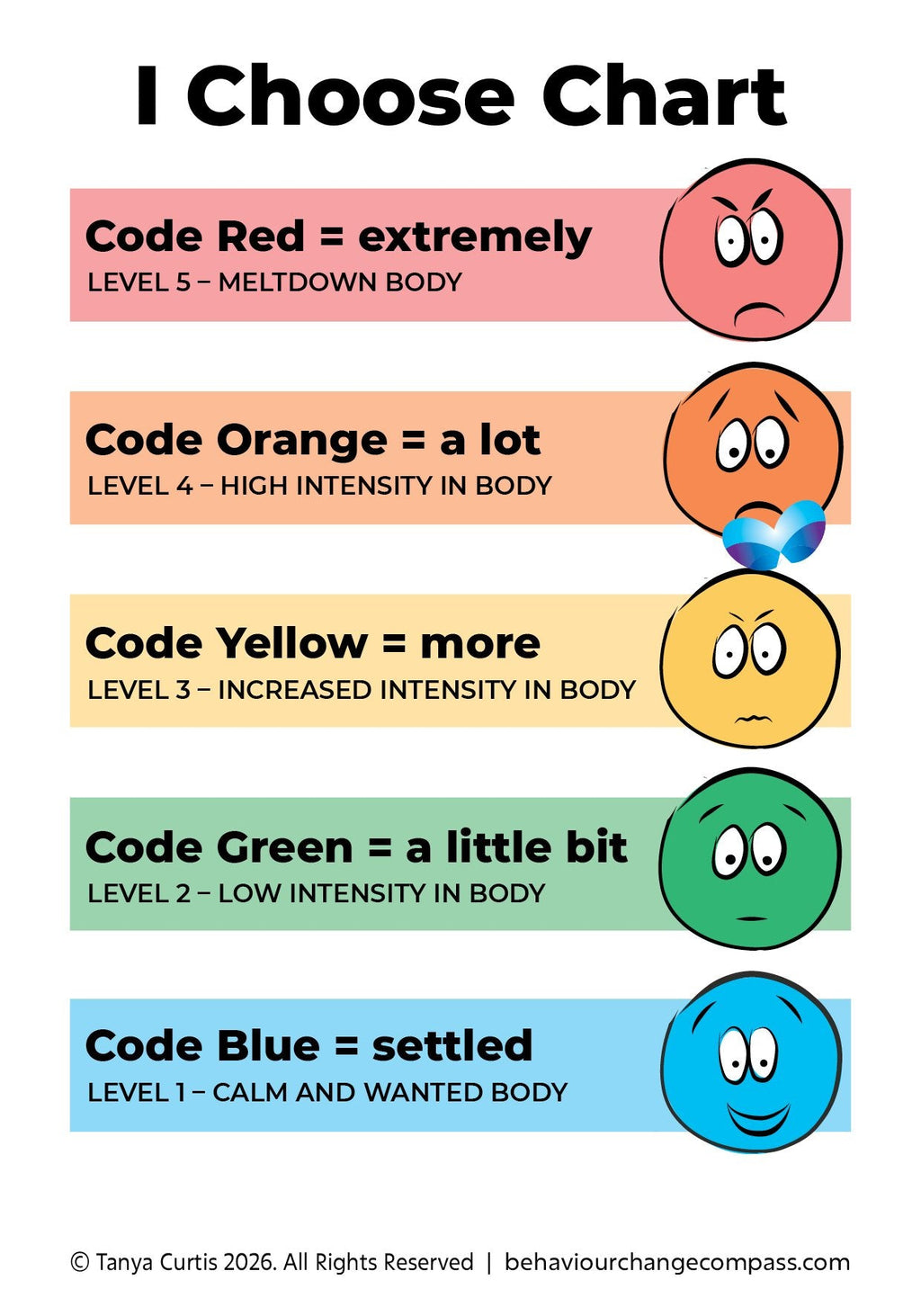 I Choose Chart Card
