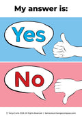 My Answer is Yes/No Card