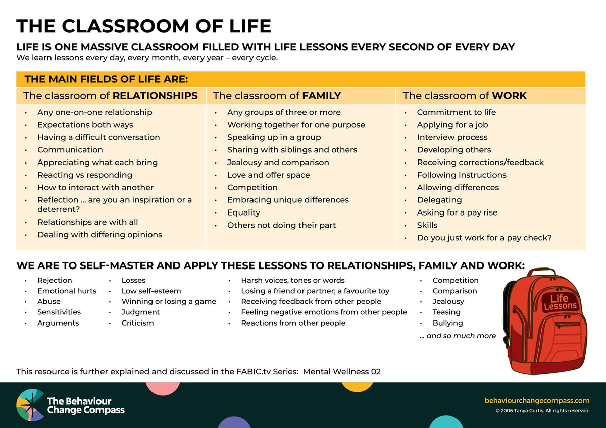 The classroom of life – Behaviour Change Poster 16