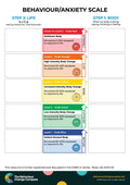 Behaviour/Anxiety scale - with faces – Behaviour Change Poster 21
