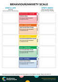 Behaviour/Anxiety scale - without faces – Behaviour Change Poster 22