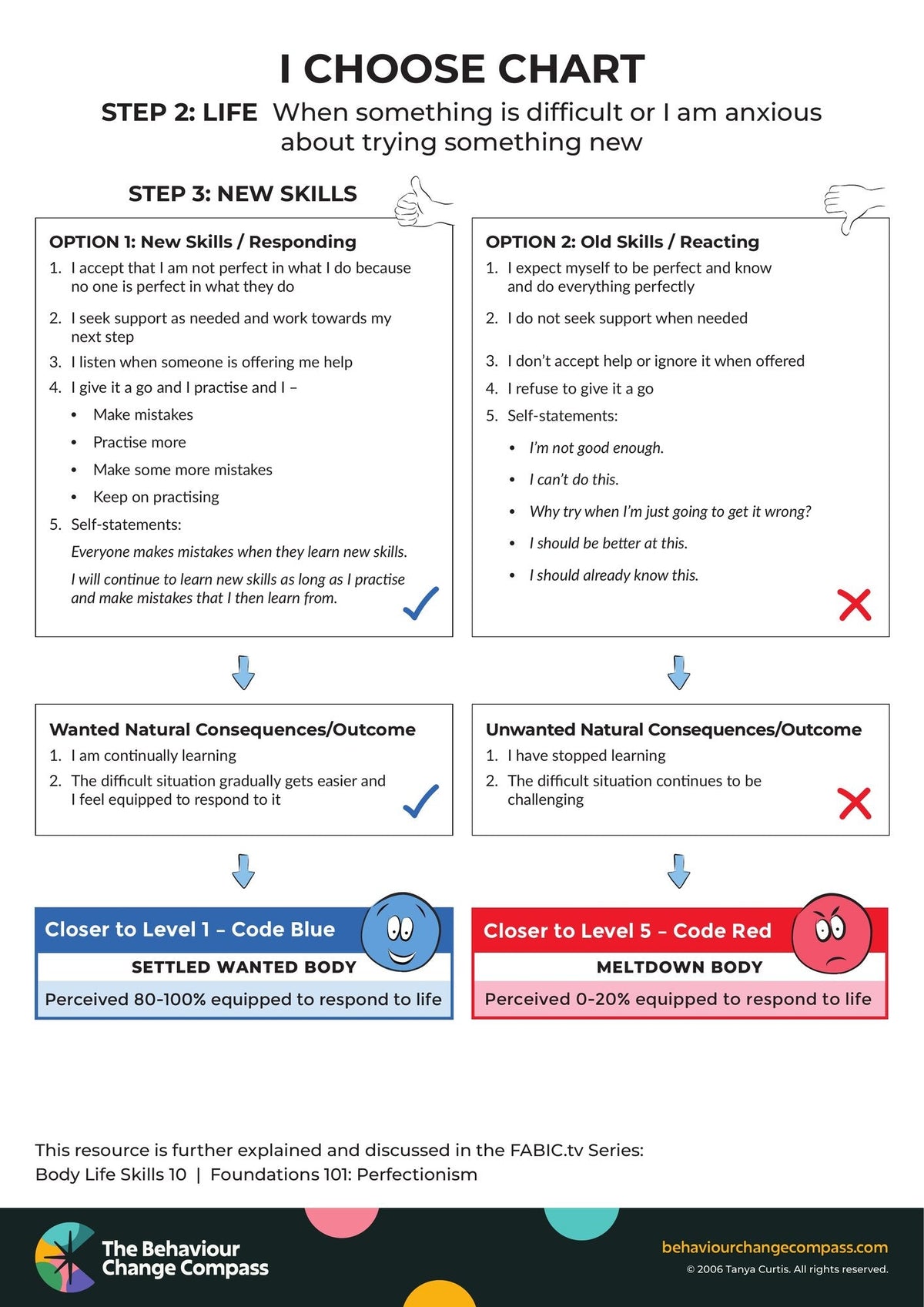 When something is difficult or I am anxious about trying something new – I Choose Chart 8