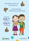 Sometimes what I do is thumbs up. Sometimes what I do is thumbs down – Sunlight Ink Poster 6
