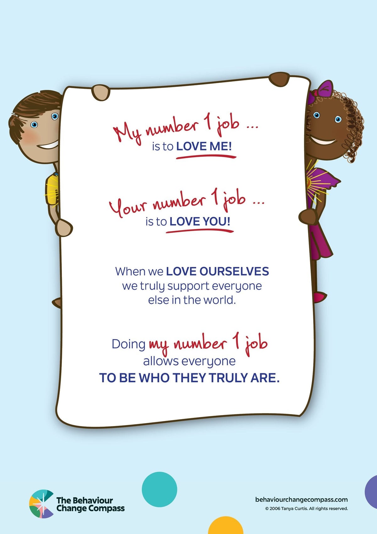My number 1 job is to love me! Your number 1 job is to love you – Sunlight Ink Poster 10