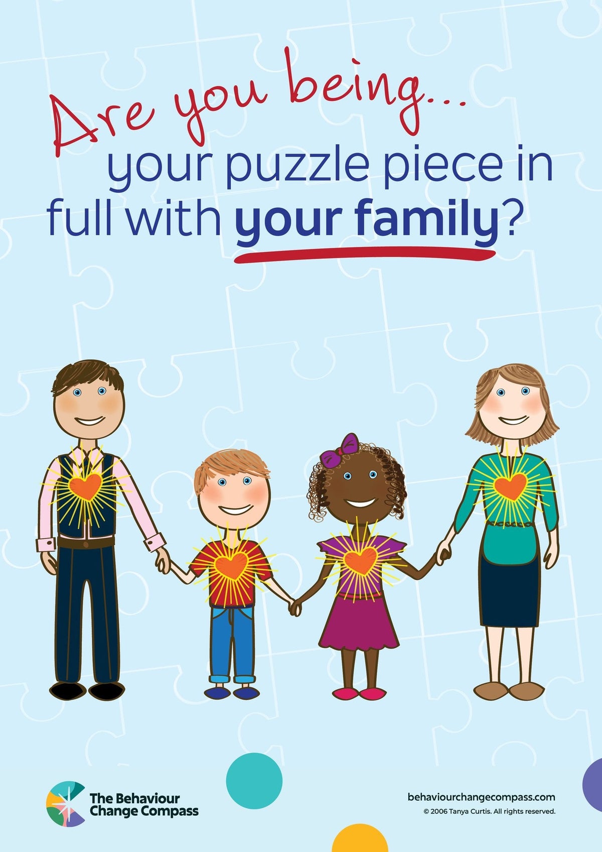 Are you being your puzzle piece in full with your family – Sunlight Ink Poster 21