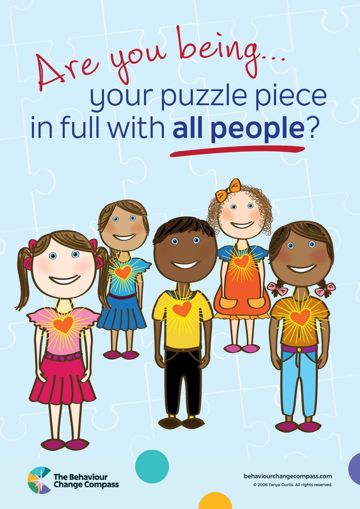 Are you being your puzzle piece in full with all people – Sunlight Ink Poster 23